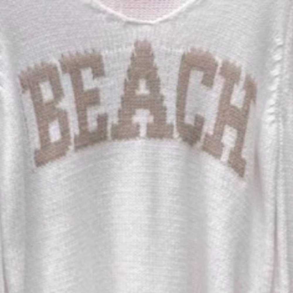 Women's Ivory “Beach” Sweater - Picture 2 of 2